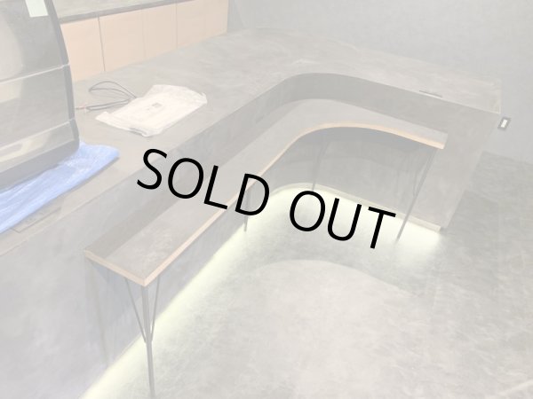 画像4: モールテックス　オーダーパーツ　カウンター  専用ニスコーティング仕上げオーダー後製作の為、納期はうちあわせとなります。 (4)